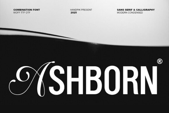 Ashborn Display Font for Editorial and Brand Identity