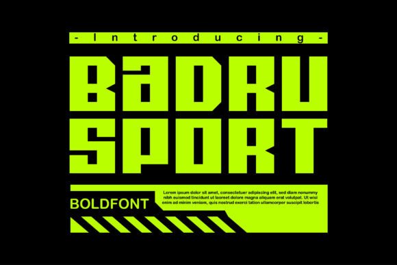 Badru Sport Typeface Review for Bold Branding