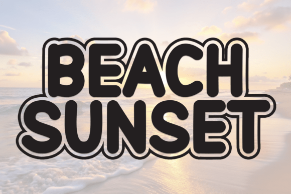Beach Sunset Typeface: A Summer Vibe for Editorial Design