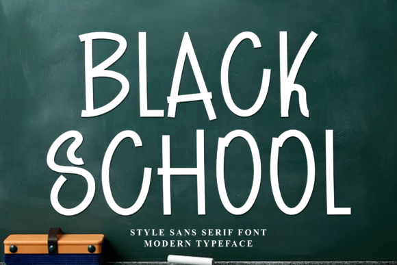 Black School Typeface Review for Handmade Brands