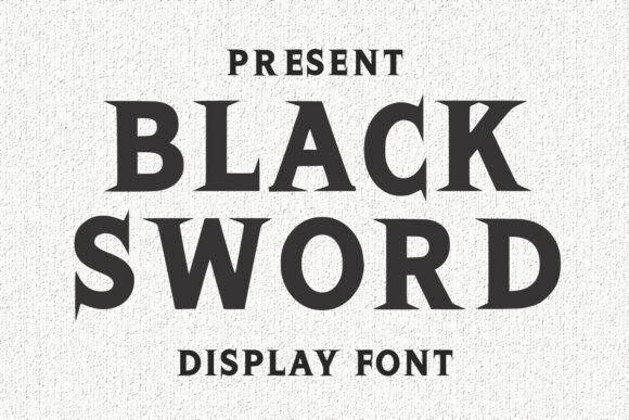 Black Sword Display Font for Bold Digital Campaigns