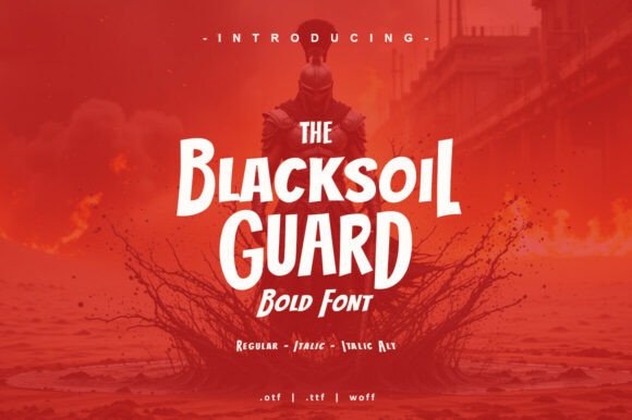 Blacksoil Guard: The Unique Display Font for Handmade Branding