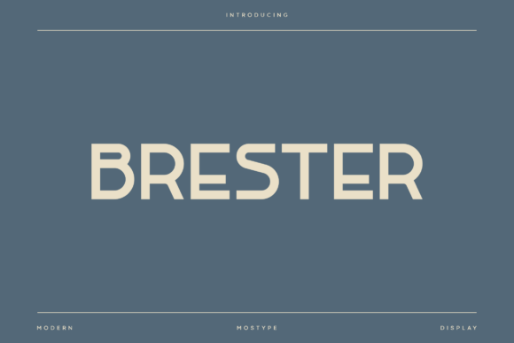 Brester Typeface: A Sleek Display Font for Modern Editorial Design