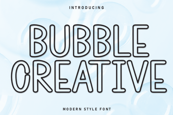 Bubble Creative Typeface for Campaign Headlines