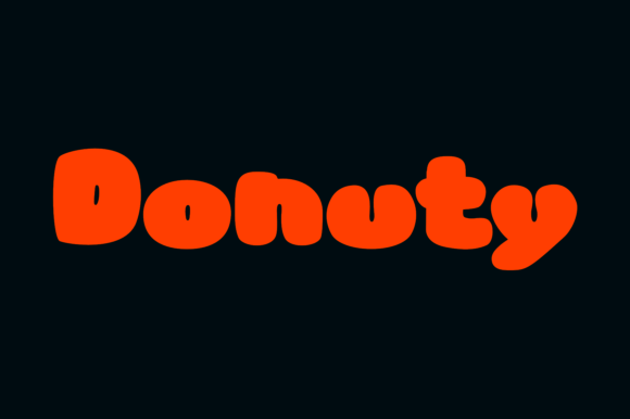 Donuty: The Bold Display Font for Playful Campaign Design
