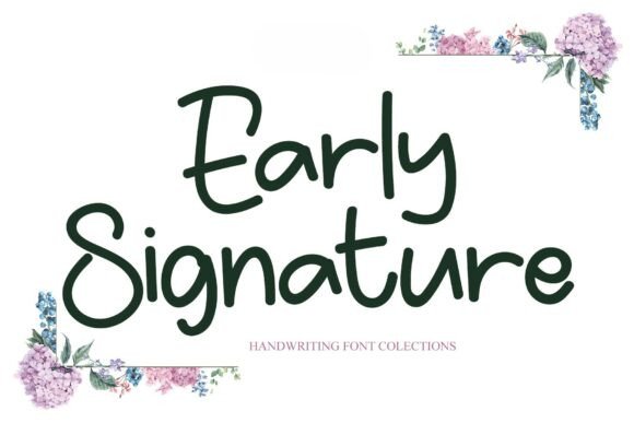 Early Signature: A Bold Playful Modern Display Font for Editorial Projects