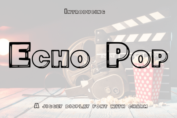 Echo Pop: The Retro Display Font for Scroll-Stopping Campaigns