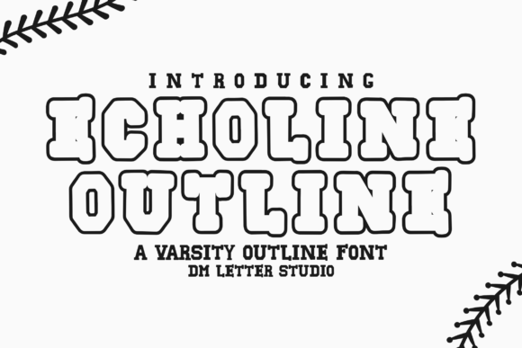 Echoline Outline: The Retro Display Font for Polished Brand Identity