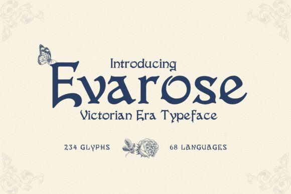 Evarose Display Typeface for Elegant Web Design