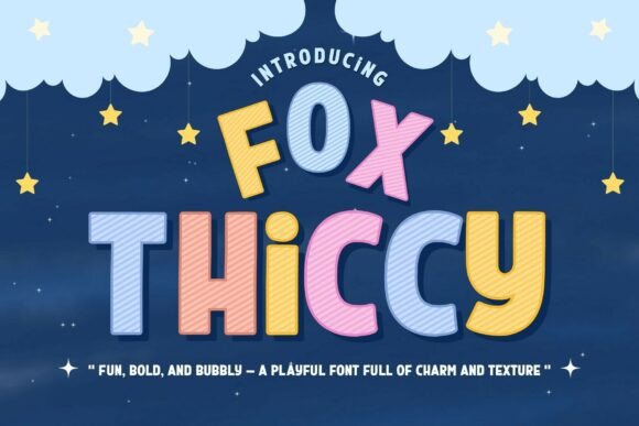 Fox Thiccy: A Playful Display Font for Modern Editorial Design