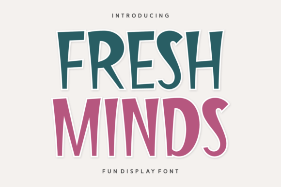 Fresh Minds Display Font for Editorial Design and Branding