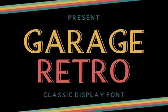 Garage Retro Typeface for Bold Sports-Themed Web Design