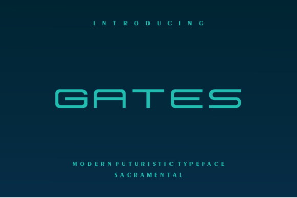 Gates Display Font for High-Impact Sci-Fi and Minimalist Campaigns