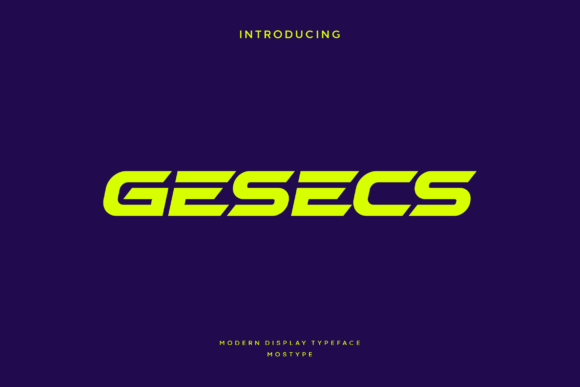Gesecs Free Download: The Ultimate Display Font for Branding