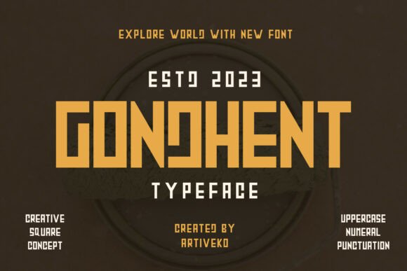Gondhent: The Clean Sans Serif Font for High-Impact Branding