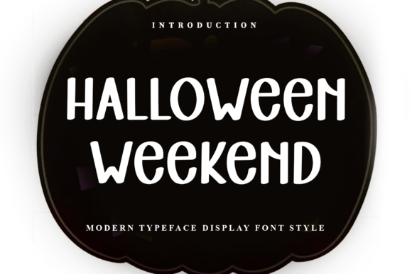 Halloween Weekend Typeface: A Soft Display Font for Branding