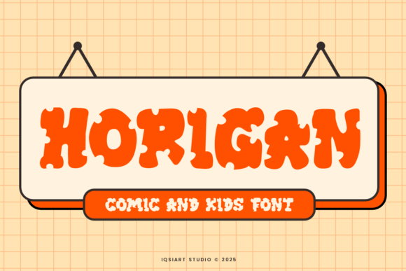 Horigan: A Chunky Comic Typeface for Playful Digital Brands