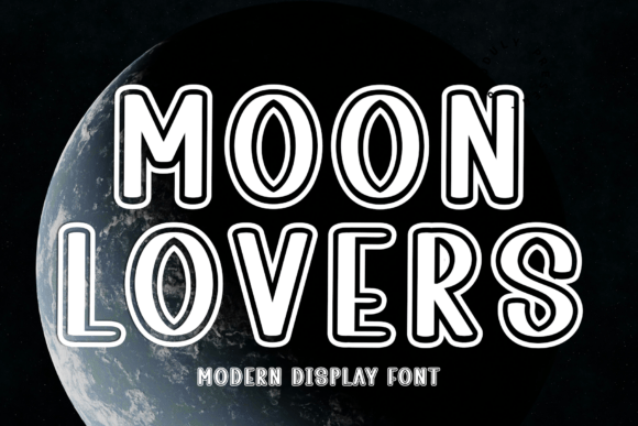 Moon Lovers Typeface for Festive Web Design