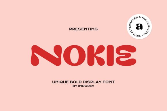 Nokie Display Font: Playful Typography for Handmade Brands