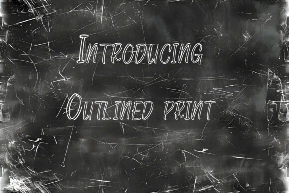 Outlined Print Typeface Review for Handmade Brands
