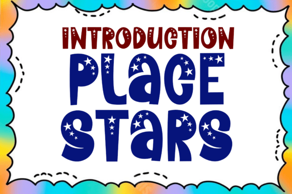 Place Stars: The Playful Display Font for Bold Branding