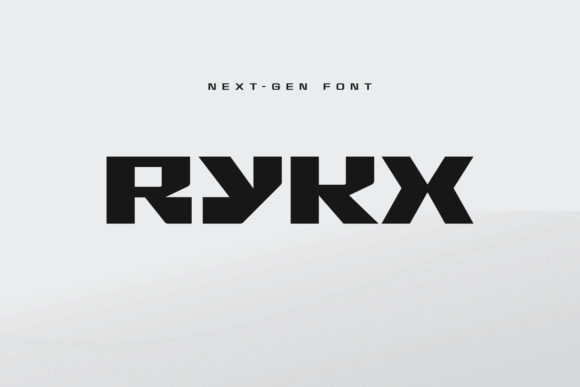 Rykx: The Futuristic Bold Display Font for Modern Brands