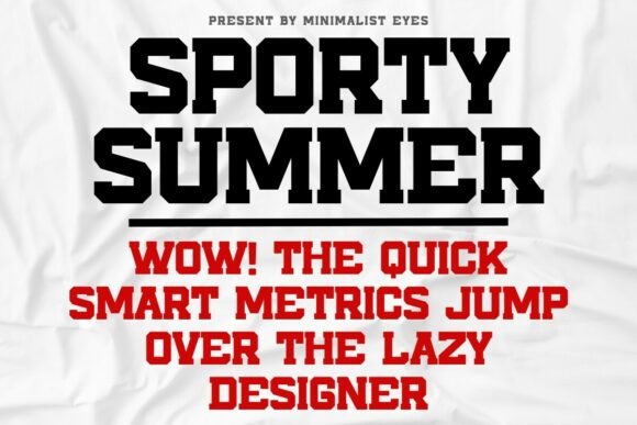 Sporty Summer: The Ultimate Varsity Display Font