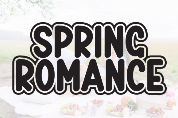 Spring Romance: A Cheerful Display Font for Editorial Design