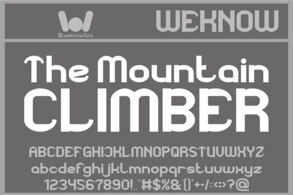 The Mountain Climber Typeface for Retro-Futuristic Branding