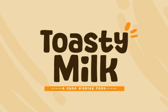 Toasty Milk: A Modern Display Font for Digital Branding