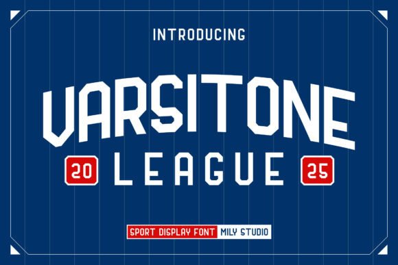 Varsitone League: A Bold Varsity Display Font for Editorial Design