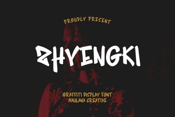 Zhyengki: The Bold Graffiti Display Font for Edgy Digital Branding